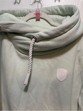 Wanakome Women's Light Mint Funnel Neck Hoodie